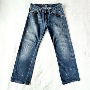 Diesel Vintage 2005 Levon whispered Color Stitch Relaxed Fit Jeans (Size 30)